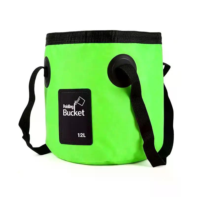 Portable Foldable Water Bucket Multifunctional Outdoor Camping Washing Bag Car Wash Bucket Collapsible Sink