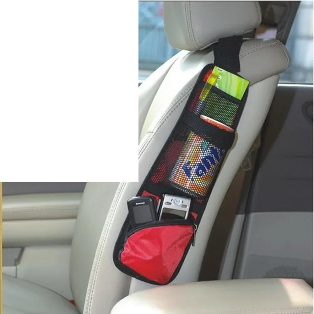 Car Seat Side Organizer for Cars, SUV & Truck New Stuff Holder with Mesh Pocket Phones Drink Wallet Arrange Car Interior Storage