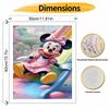 Disney oil painting painting art Minnie Mouse slide fun handmade diy painting home decoration gift