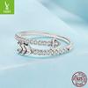 Arrow Full Zircon Ring, Cross-Border Classic Design S925 Sterling Silver Ring Jewelry.