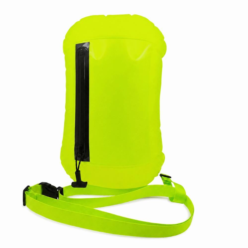 Safety Float Design Swim Buoy Waterproof Safety Float Portable Tow Float Open Water Swim 1 pc yellow