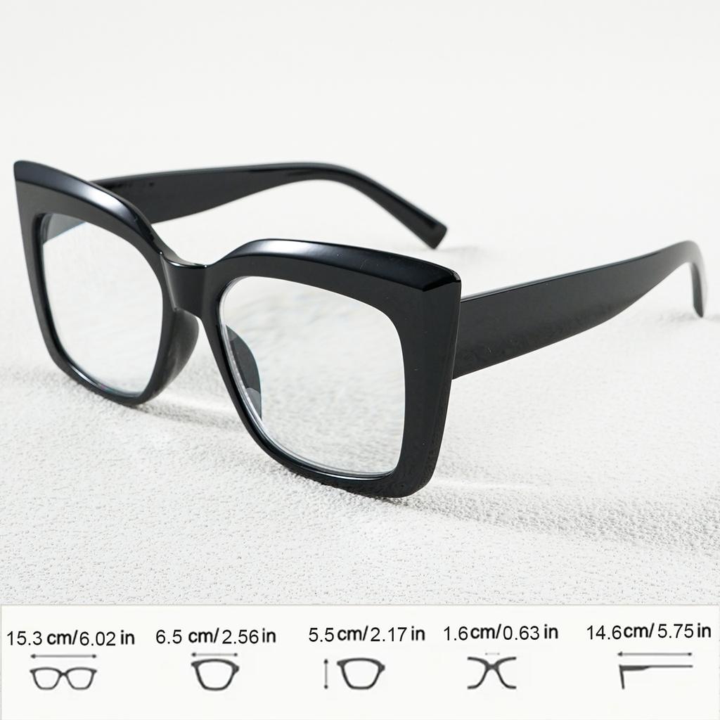 2pcs Fashionable Cat Eye Reading Glasses for Women Men, Large Frame, Presbyopia Eyewear for Home, Travel, Party