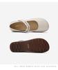 Cowhide Shallow Velcro Mary Jane Shoes