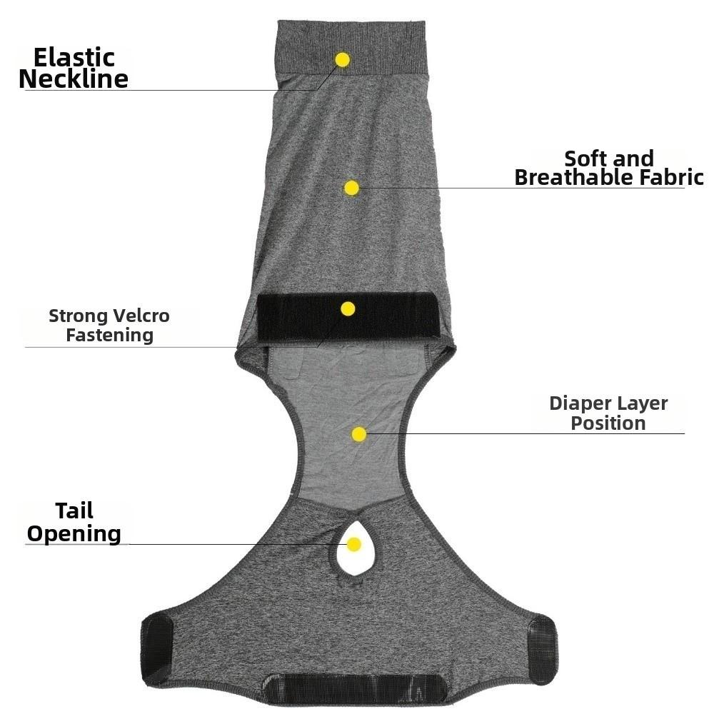 Breathable Dog Physiological Pants Washable Prevent Licking Clothes  for Small Medium Dogs