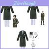 Conjunto de Fantasia Cosplay Anime Attack On Titan Com Capa Levi Ackerman