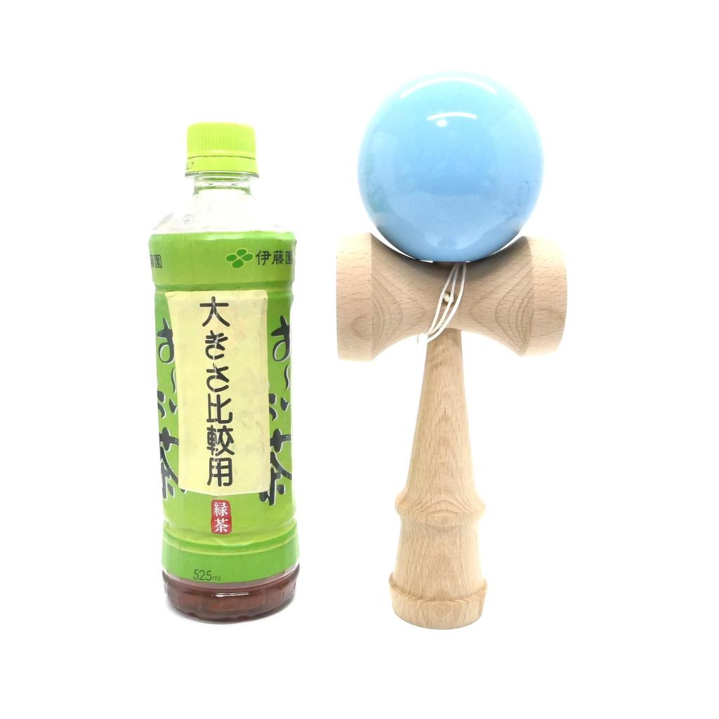 Large Jumbo Light Pastel Perfect for and Adults Kendama, Size, 24cm, Blue, Wooden, Colors, Performances, Displays, (HB-628)