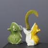 Decorative Frogs Inspiring Ceramic Planting For Miniature Green-plant Ideal For Office Desk Or Shelf Display