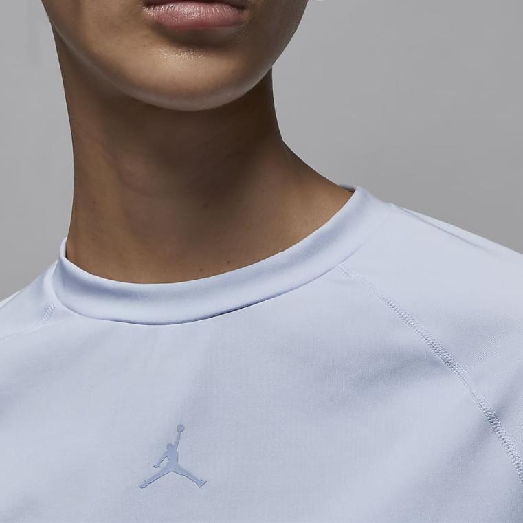 Jordan Sport Dri-FIT Comfortable Soft Quick-Dry Long Sleeve T-Shirt Women tops Football-Grey FV6931-085