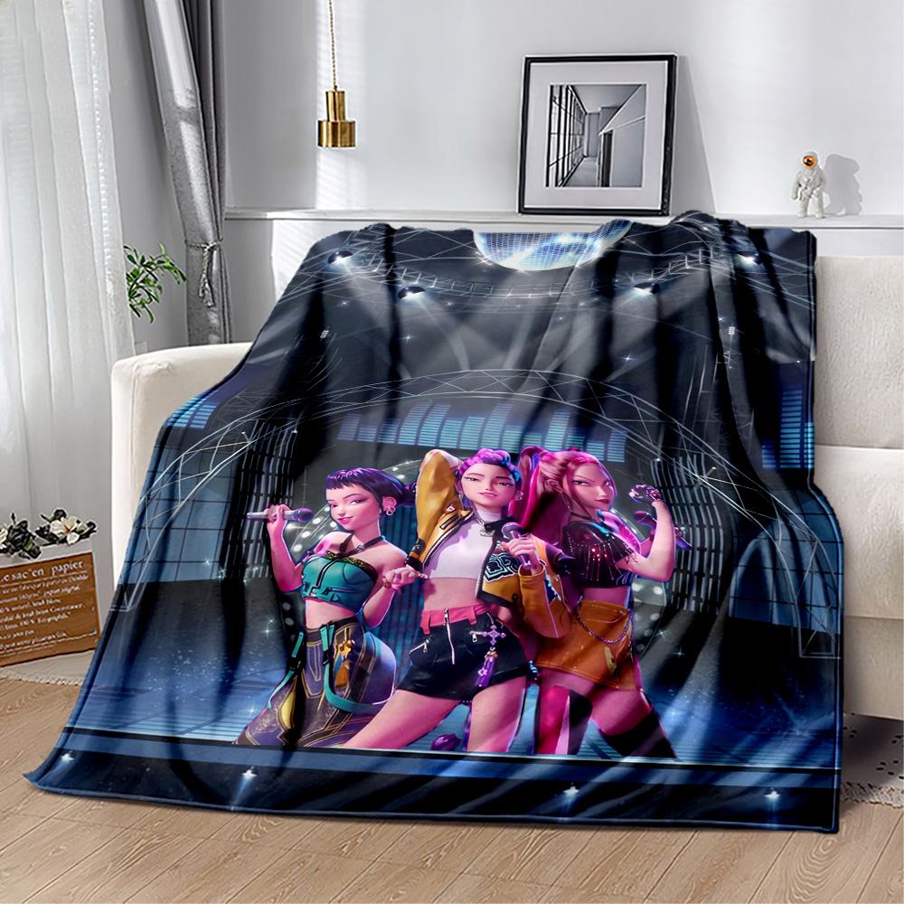 Huntrx Cyberpunk Fashion Blanket Comfortable Perfect for Sofa Seaside Bed for All Seasons Modern Style Unique Gift for Family and Friends Camping