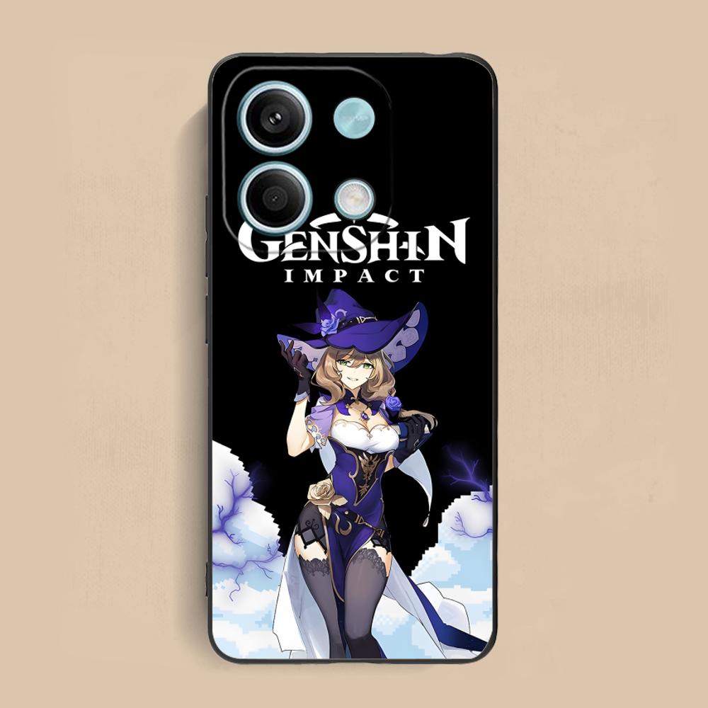 Game GI Lisa Mobile Phone Case for Xiaomi Redmi 15 14 13 12 A5 3 2 1 C Plus 4G 5G Colorful Printing Cover Cover Luxury Pretty