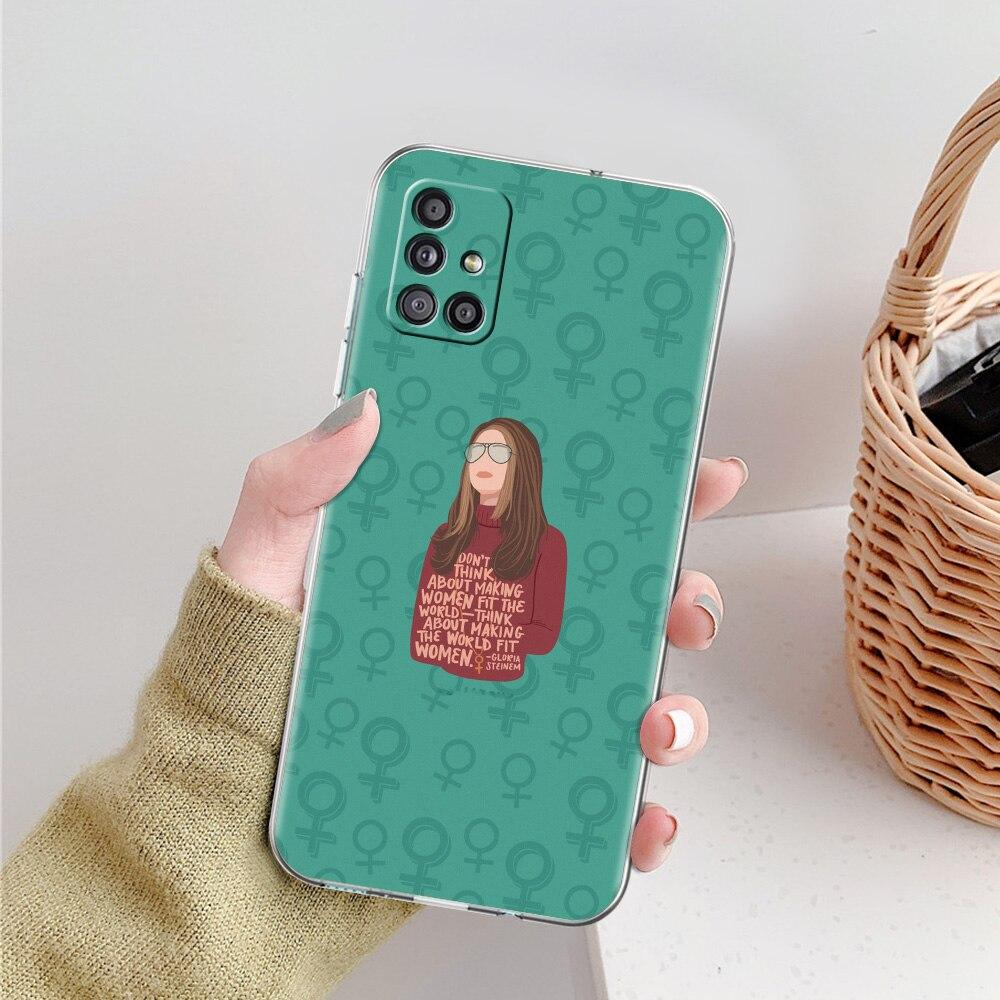 Feministische Feminismus-Telefonhülle für Samsung Galaxy A51 A71 A21S A12 A11 A31 A41 A52 A32 5G A72 A01 A02S Silikon Klar Soft Cover