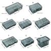 Heavy Duty Plastic Storage Box Container Case With Removable Dividers For Small Tool Bolts Screws And Parts Organization