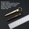 Multifunctional Brass Mini Ballpoint Pen with Keychain Portable Gel Pen Writing Pen School Office