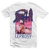 Death "Leprosy" Death Metal Vintage Heavyweight White Short Sleeve T-Shirt