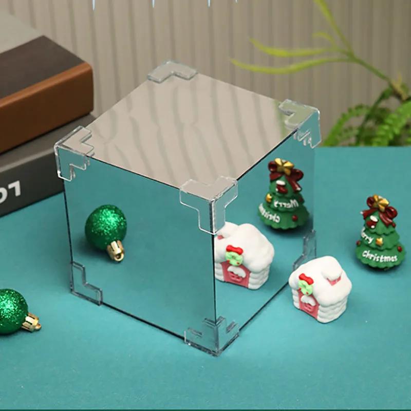 Christmas DIY  Handmade Luminous Desktop Crafts Material Usb Powered with Santa Claus for Christmas Party Atmosphere Decor