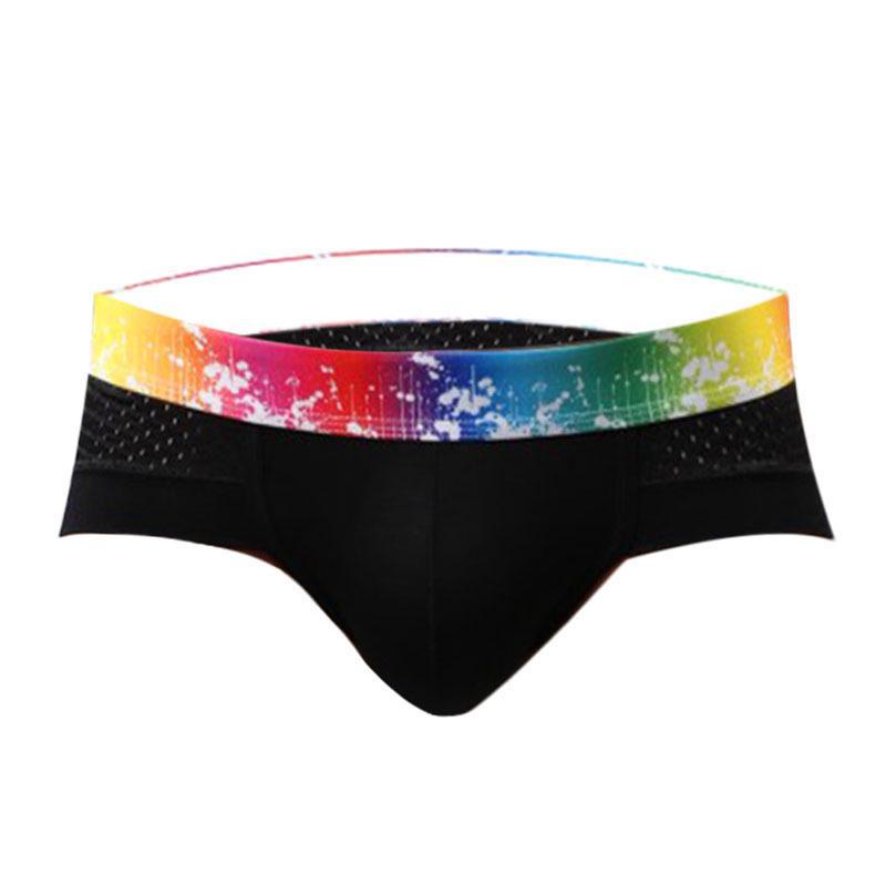 Men's Low-Waist Mesh Briefs: Breathable, Comfortable Modal, Wide-Edge Design, Anti-Squeeze, Sexy Summer Underwear for Boys