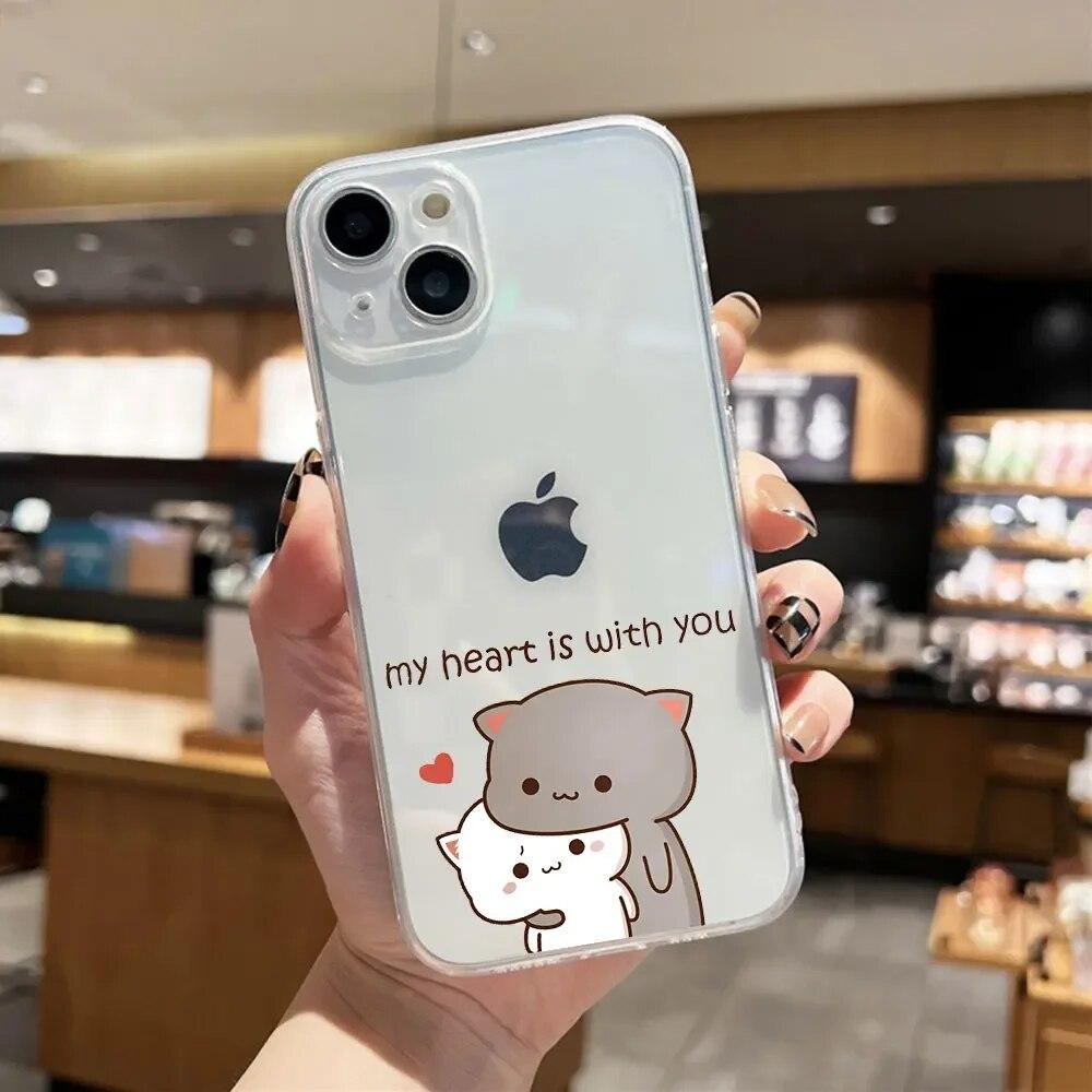 

Прекрасный анимационный телефон для Iphone 13 Max Mini X XR 8 7 12 XS 11 6s Pro 14 Plus 6, мягкий силиконовый чехол for Iphone 13 остановить