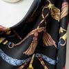 High-end Sense  Big Square Scarf  Women's Scarf  European and American Versatile Scarf  Imitation Silk Screen Scarf  Women's