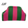 Portable Toiletry Bag Woven Striped Clutch Purse for Woman Large Capacity Cosmetic Pouch Knit Dumpling Bag Kiss Lock Handbag Evening Party Storage