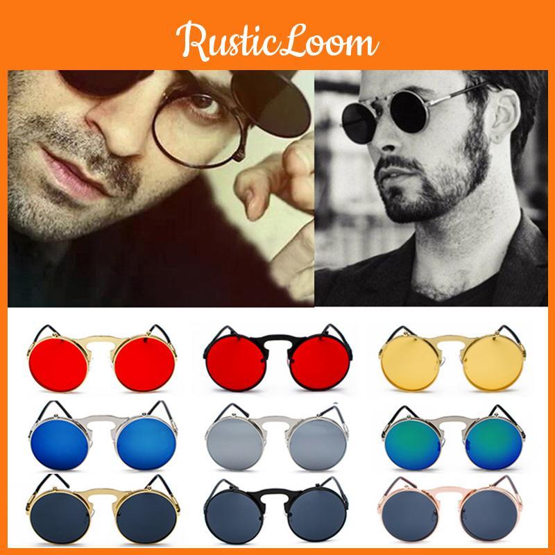 Lunettes Steampunk Gothiques Vintage Avec Monture en Alliage de Qualité Supérieure et Verres AC