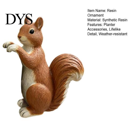 Harz Tier Dekor Blumentopf Kletterer Eichhörnchen Statue, Niedliche Lebensechte Skulptur, Gartenornamente Kleine Figur für Blumentopf Rand Dekoration Innen