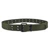 Woven Canvas Waist Belt Metal Buckle Woven Belts Versatile Double Row Buckle Belt  Leisure Wear
