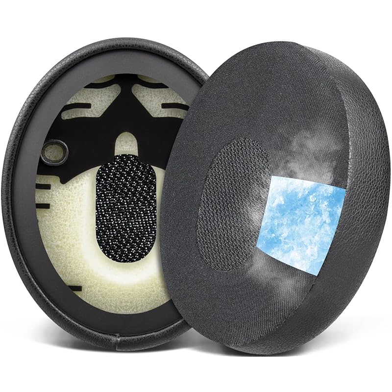 

SOULWIT cooling gel ear pads Bose QuietComfort 3 (QC3) and OE1 On-Ear for headset exchange pad replacement ear cushion noise isolation foam ear cup