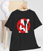 Anti KI Gefährliches Shirt Stoppt Verbot Gefahren Steht Gegen A.I. Schweres Baumwoll-T-Shirt Unisex