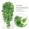 Pothos Wall Hanging Decoration: Trailing Artificial Vines & Spider Plant Basket for Indoor Use