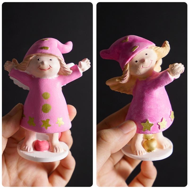 Easy to Use Silicone Candle Mould Featuring Detailed Sleep Angel Designs for Craft Projects