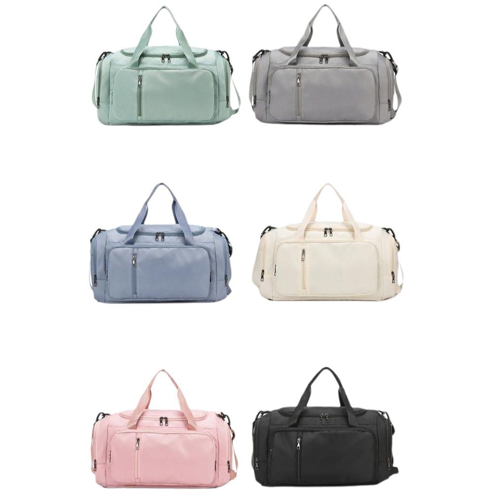 Solid Color Travel Luggage Bag Multifunctional Sports Fitness Bag Travel Backpack  Streetwear