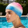 Silicone Swim Cap Non-Slip Swim Cap With Ear Protection Premium Tear-Resistant Summer Beach Vacation Activities For Adults