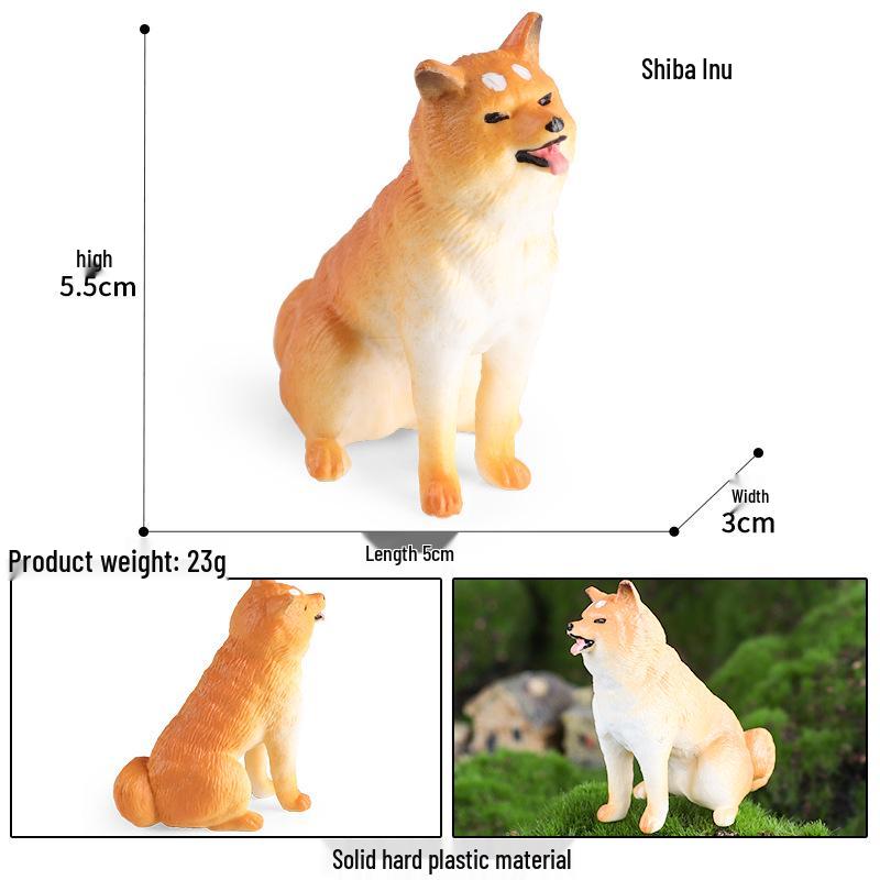 

Mini Animal Model Pet Dog Toy Set - Golden Retriever, Boxer, Lion, Shar Pei, Dalmatian