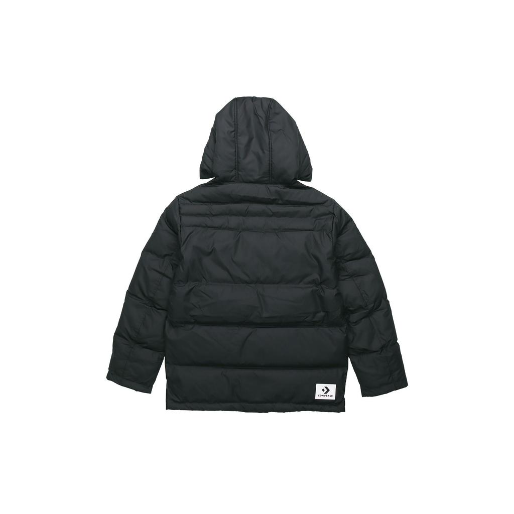 Converse Down Jackets Men's Black Hooded Moderate Other 10019321-A02