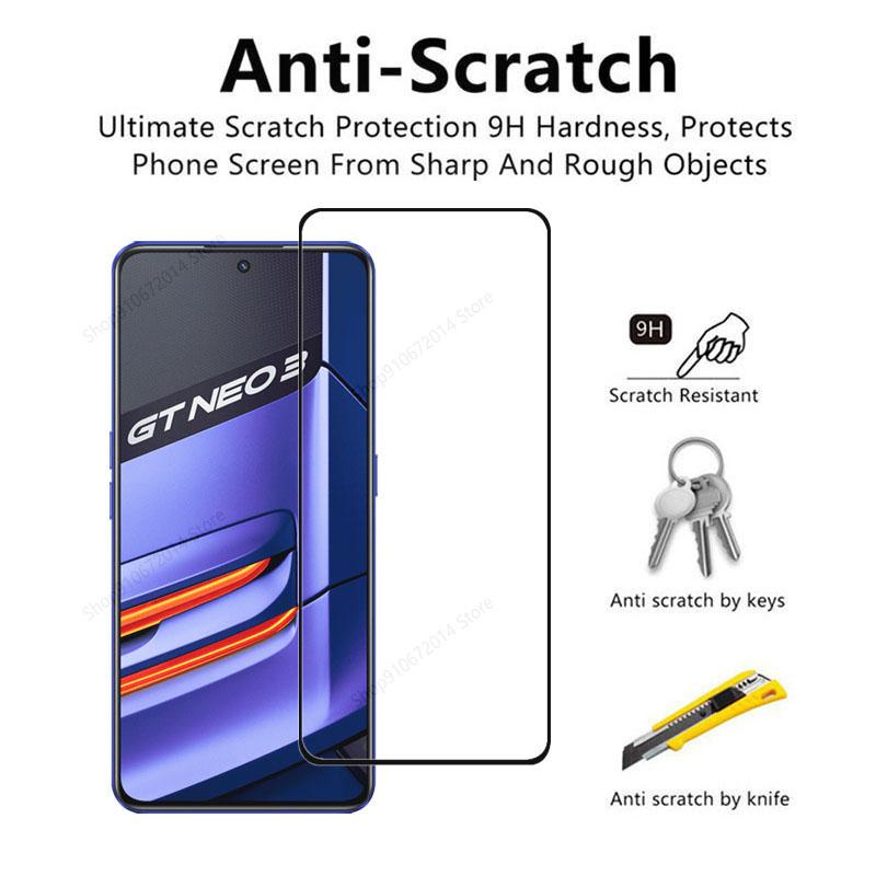 4 pçs para realme gt neo 5 se 9d vidro temperado para realme gt 5 gt5 neo 3 3t 2 2t 5g protetores de tela para realme gt 2 pro master