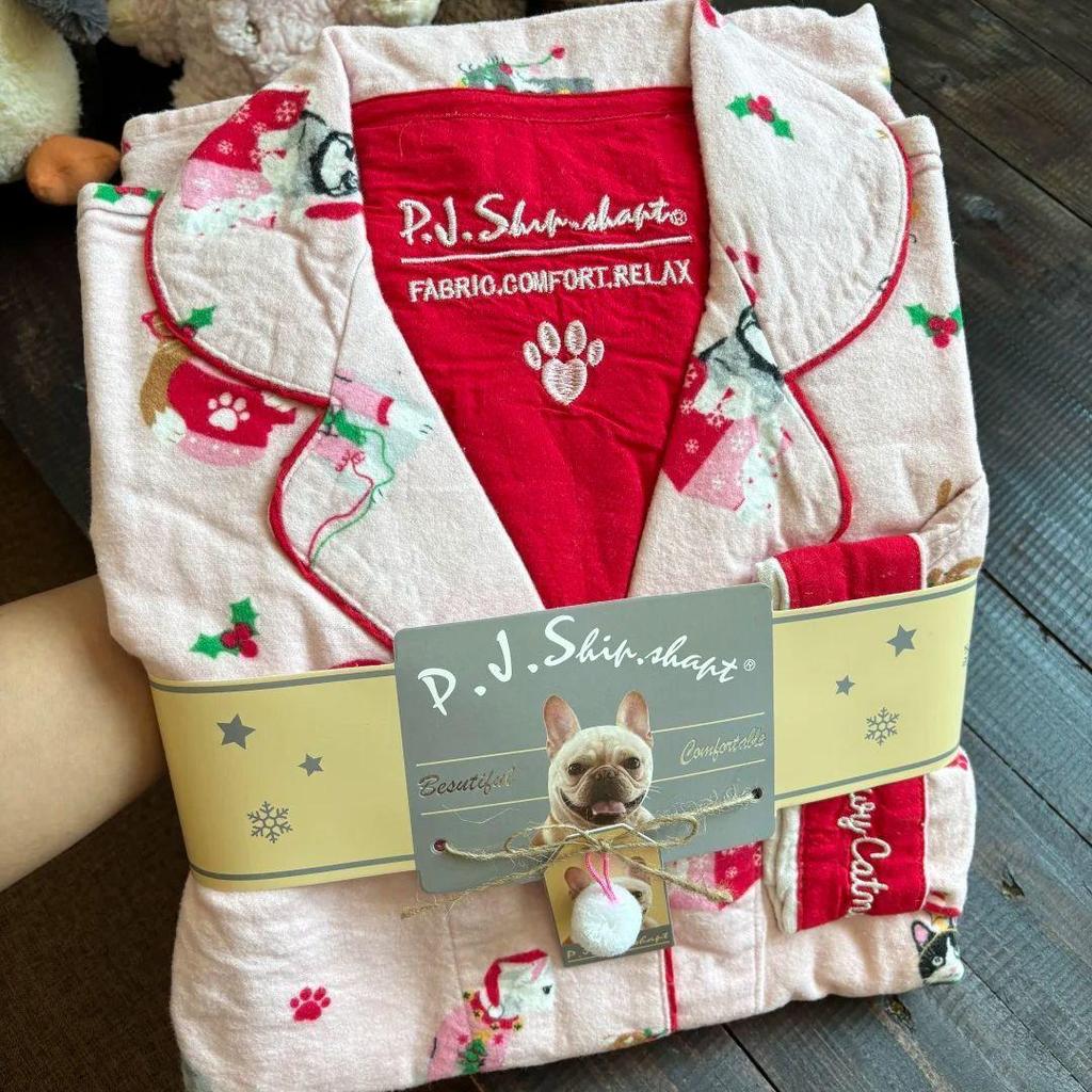 Women's and Men's Flannel Pajama Set - Long Sleeve, Plus Size, for All Seasons