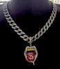 Big Mouth Tongue Out US Dollar Personalized Hip Hop Pendant Full of Diamonds Trendy Necklace for Men and Women Cuban Necklace