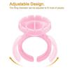 100pcs Lash Glue Rings for Eyelash Extensions Adhesive Holder Volume Lashes Fan Making Tools
