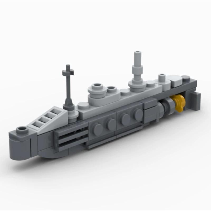 MOC Mini Warship Building Blocks Submarine Soldiers Carrier Ship Boat Bricks Toys Boys Gift