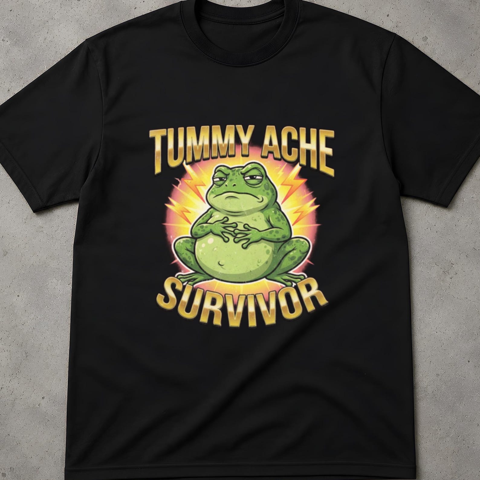 Survivor Meme Tee, Tummy Ache Survivor Shirt, Tummy Ache Survivor Raccoon Shirt, Tummy Ache Tshirt, Bootleg Shirt, Gift For Him, Weird Gifts 3XL