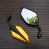 2Pcs/Pair Motorcycle Mirror Scooter E-Bike Rearview Mirrors Electrombile Back Side Convex Mirror 10mm Carbon Fiber