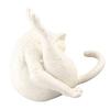 Cat Statue Funny Resin Cat Licking Butt Figurine Ornament Cute Cartoon Animal Sculpture Home Desktop Craft