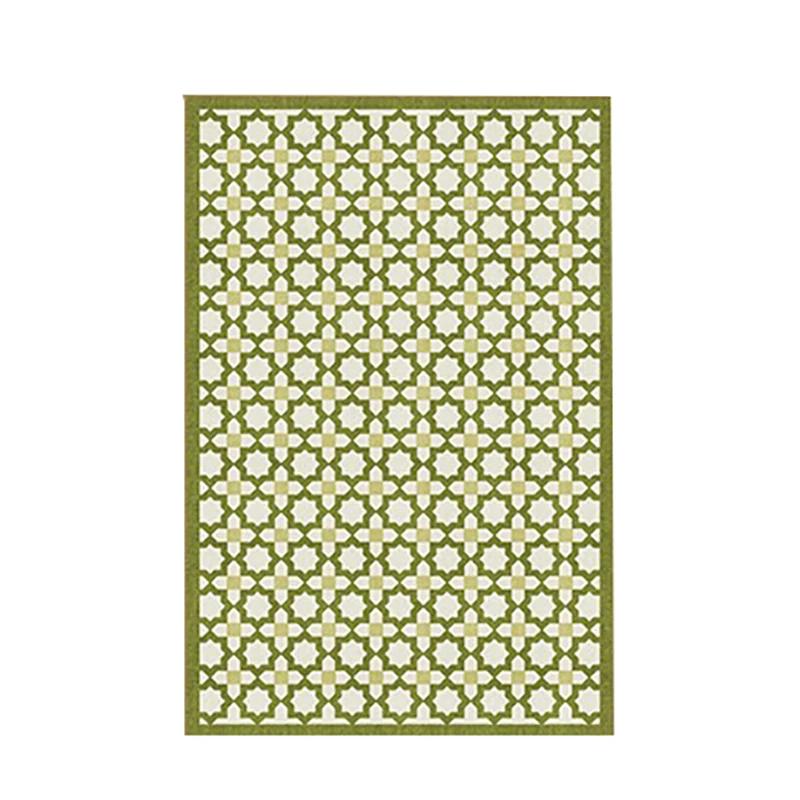 Green Polka Dot Carpet Floral Line Rugs Geometric Decoration Rug Minimalist Plaid Living Room Carpets Bedroom Easy Clean Carpet