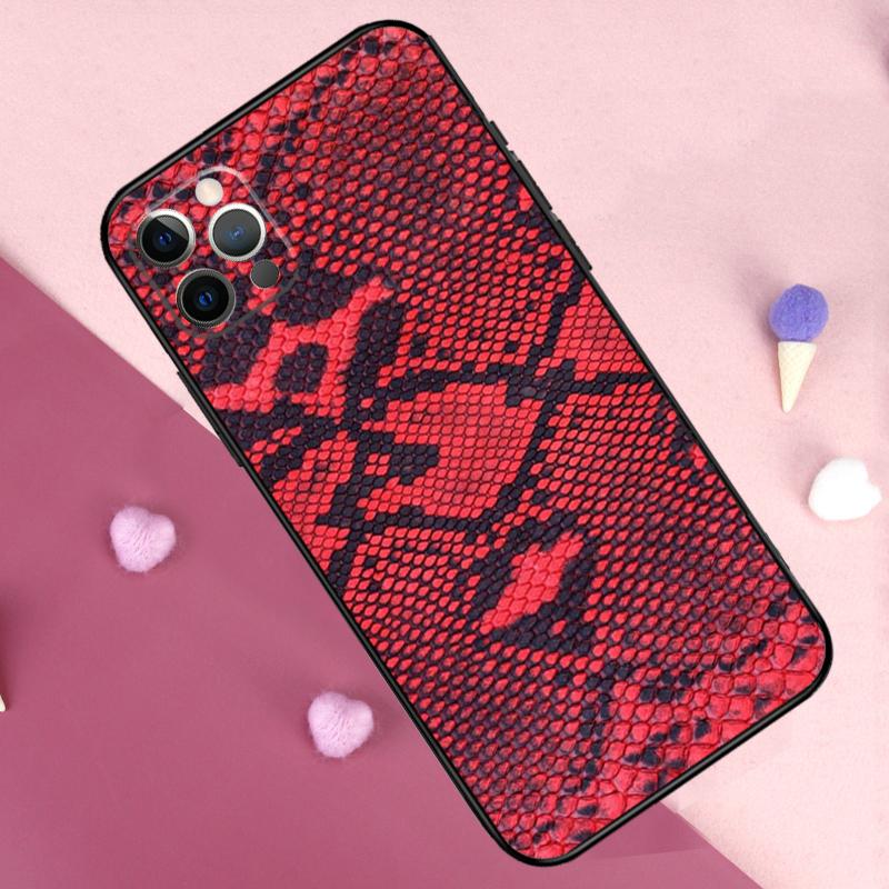 Snake Skin Phone Case For iPhone 17 Pro Max 11 14 15 16 Pro Max Plus 12 13 Mini 16e 17 Air Back Cover