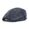 Four Seasons Washed Casual Newsboy Cap Men Women Distressed Peaked Cap Adjustable Beret Vintage Ivy Flat Cap