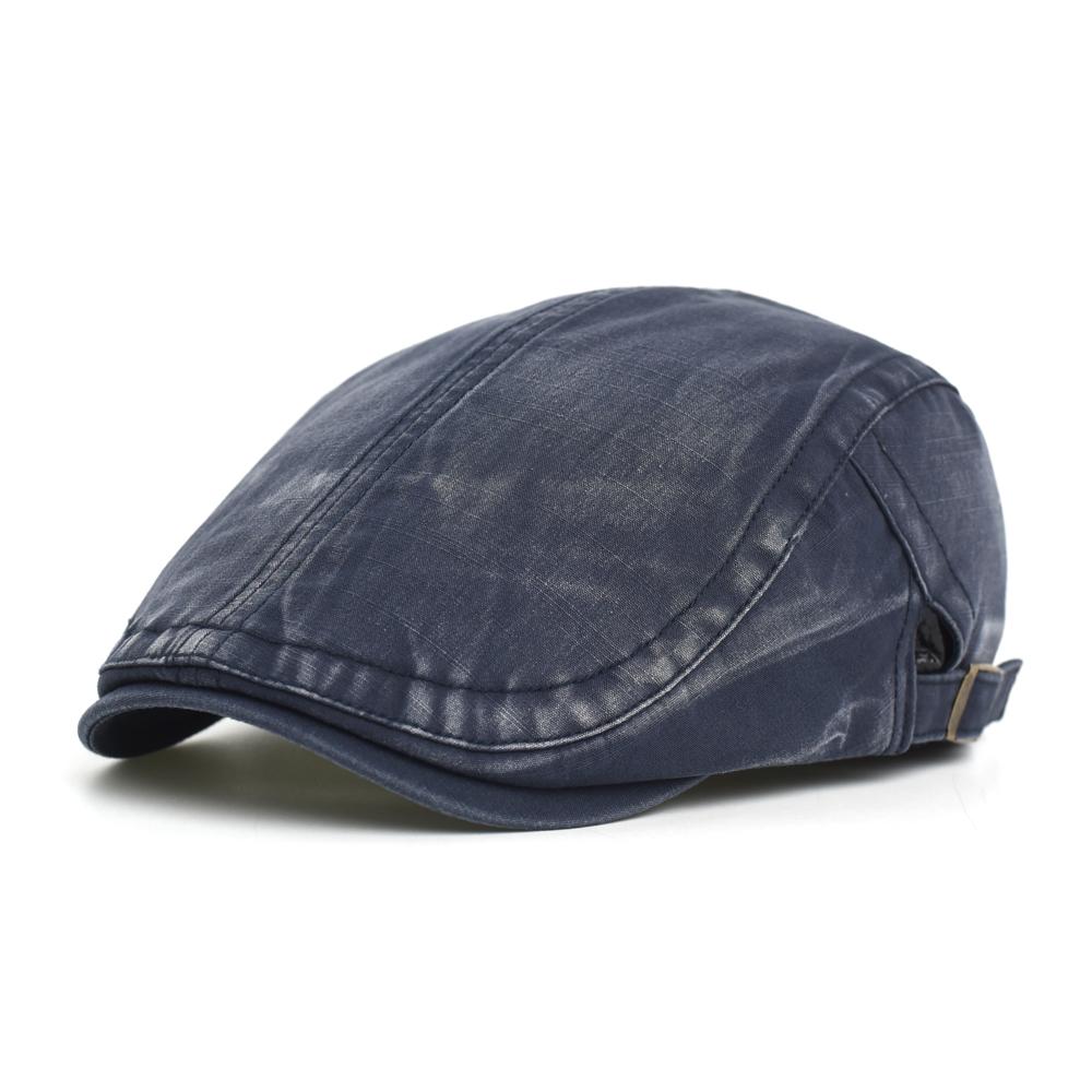 Four Seasons Washed Casual Newsboy Cap Men Women Distressed Peaked Cap Adjustable Beret Vintage Ivy Flat Cap