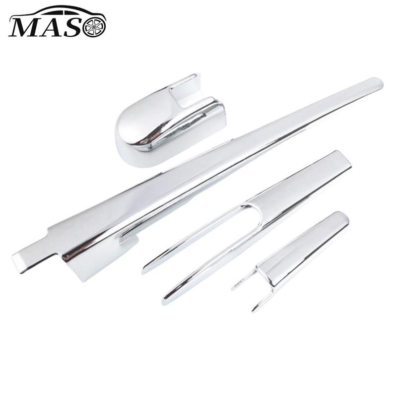 Car Rear Back Windshield Wiper Blades Cover Trim Chrome for Honda CRV 2017-
