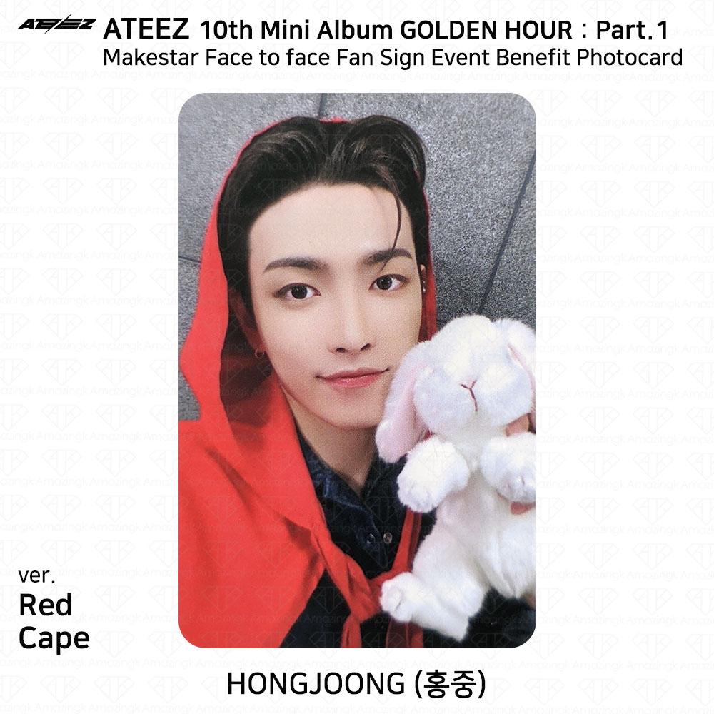 ATEEZ 10e mini album Golden Hour Part.1 Makestar Last Fan Sign Event Photocard