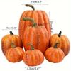 Halloween Artificial Pumpkin Model Simulated Pumpkin Decoration Garden Yard Table Halloween Party Thanksgiving Home Decor