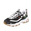 Skechers DLites Comfortable Round Toe Shock Absorbing Low Top Dad Shoes Women sneaker 150553-BKW